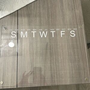 Acrylic magnetic calendar